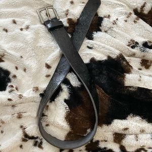 Womens tooled leather belt